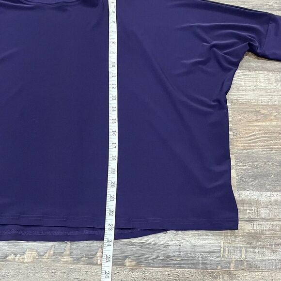 Sympli Purple Top Size 8 Dolman Sleeve Travel Stretch Jersey Lagenlook Modern - Picture 8 of 13